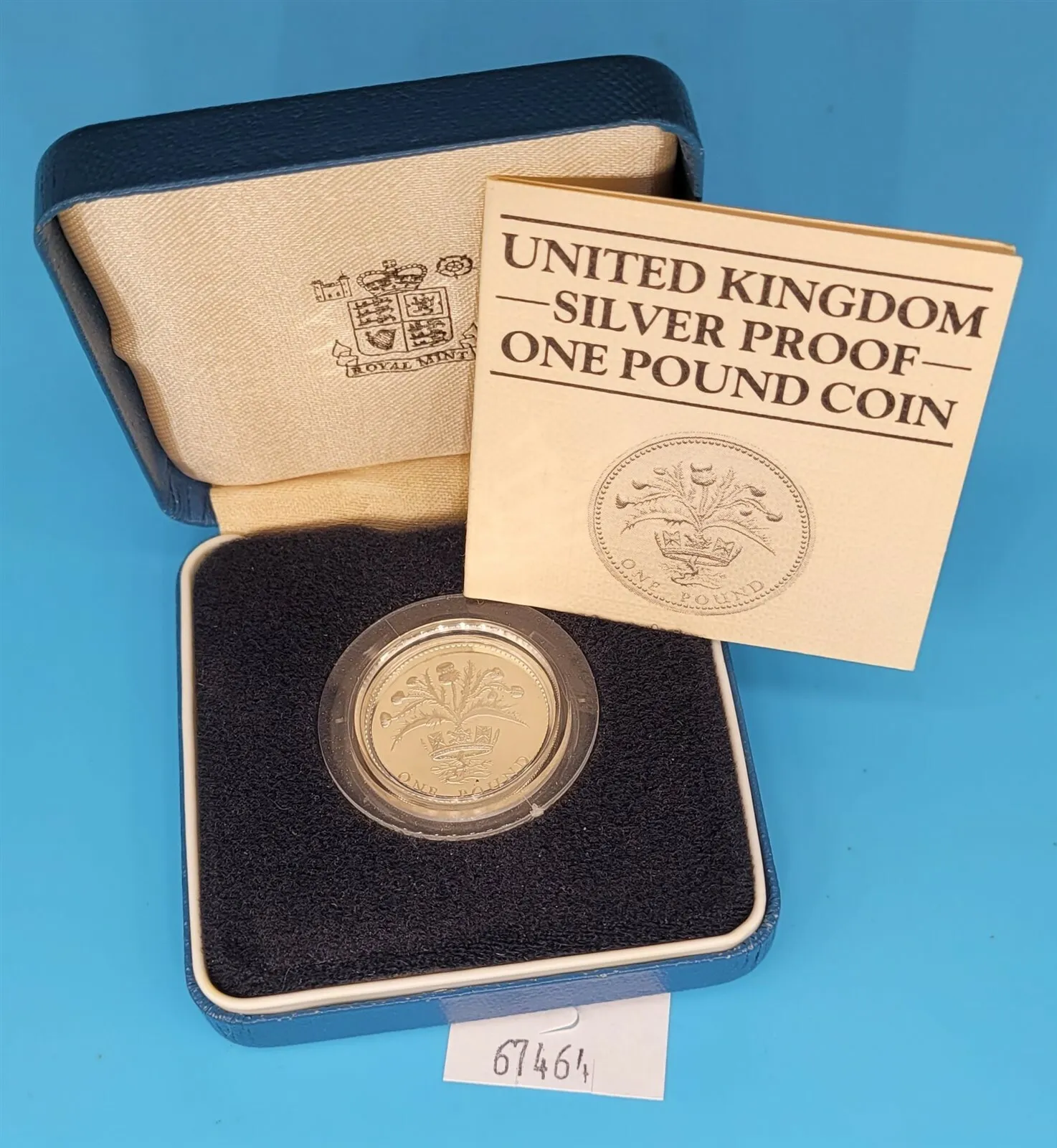 Wpcoins ~ 1 Pound, Great Britain, Sterling Silver, Proof, 50,000 Minted