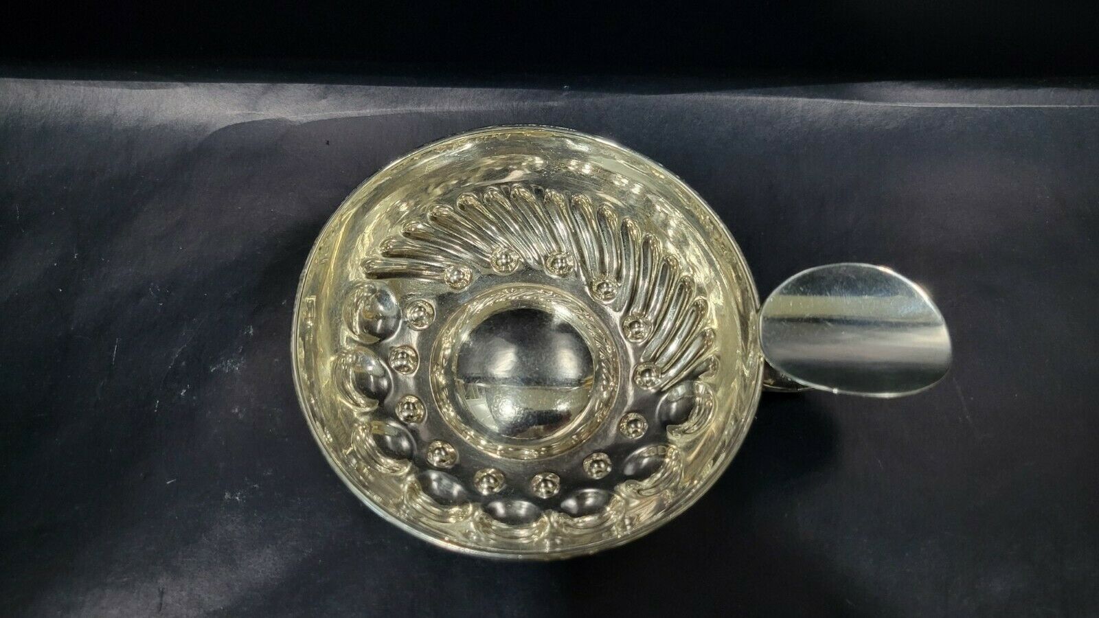 Antique Vintage French 800 Solid Silver Wine Taster
