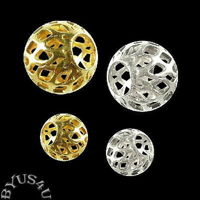 Spacer Beads Filigree Cutout Round Designer Quality Findings Pick Plating/size