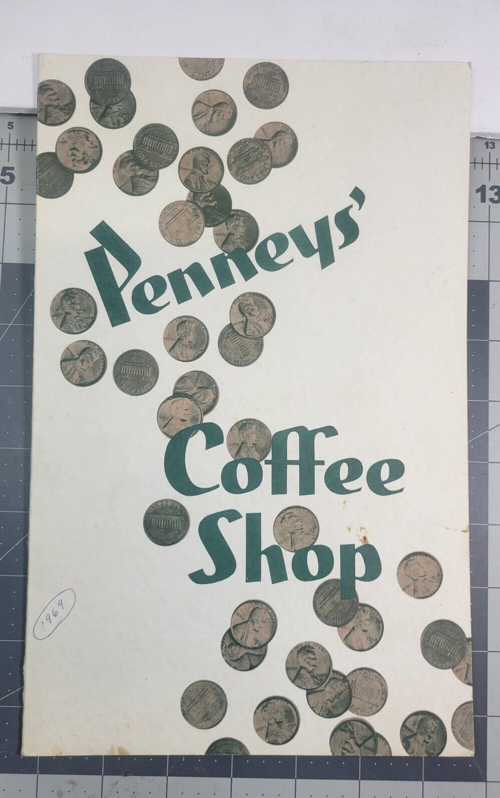 Vintage 1969 Menu Penneys Coffee Shop Minneapolis Minnesota