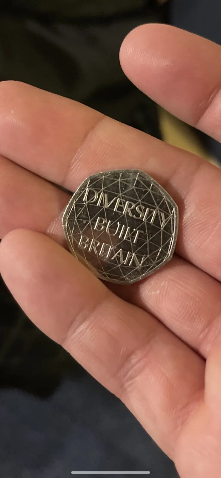 2020 Diversity Built Britain Ultra Rare 50 Pence Coin