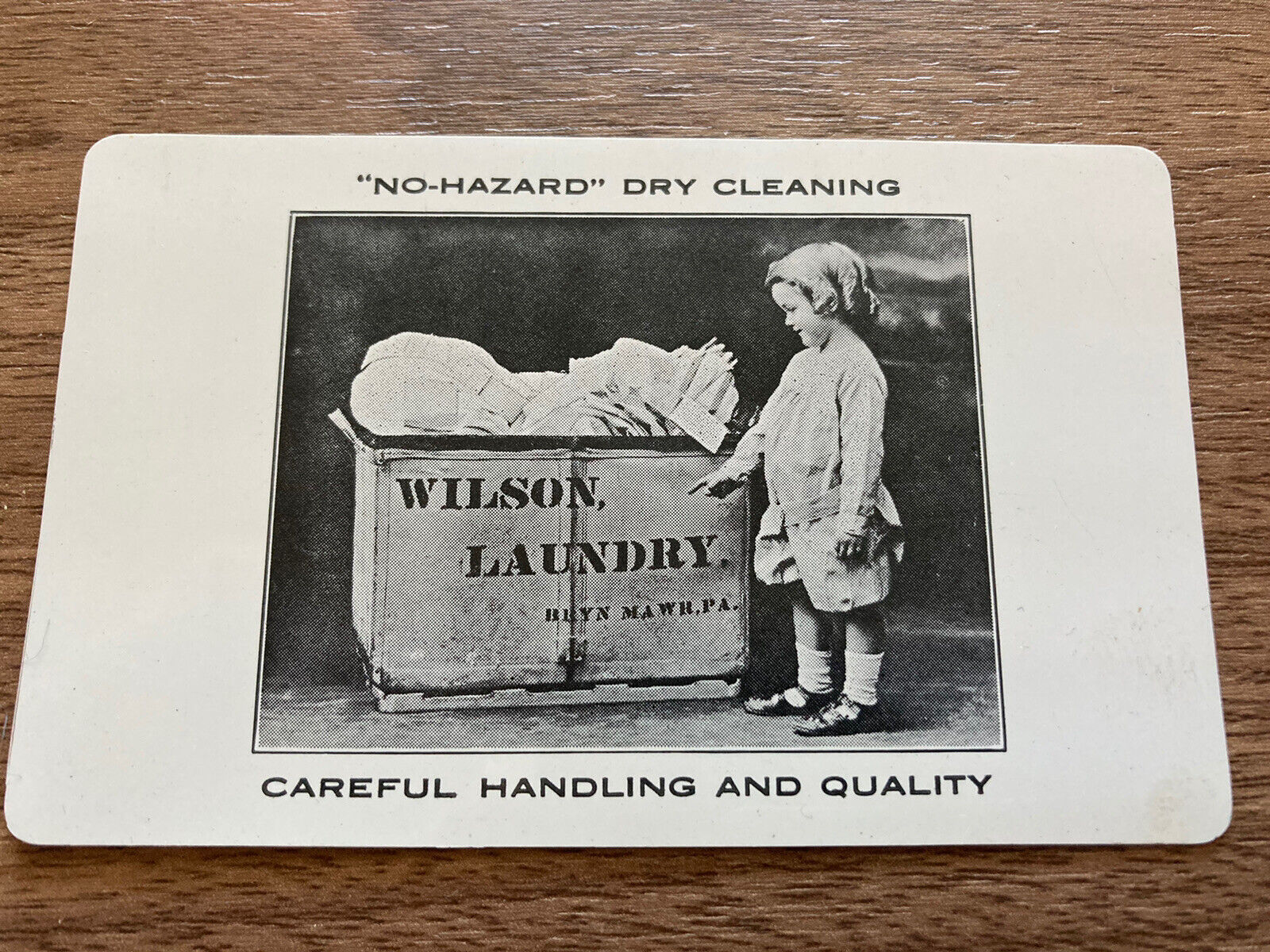 1945 Wilson Laundry Bryn Mawr Pa Advertising