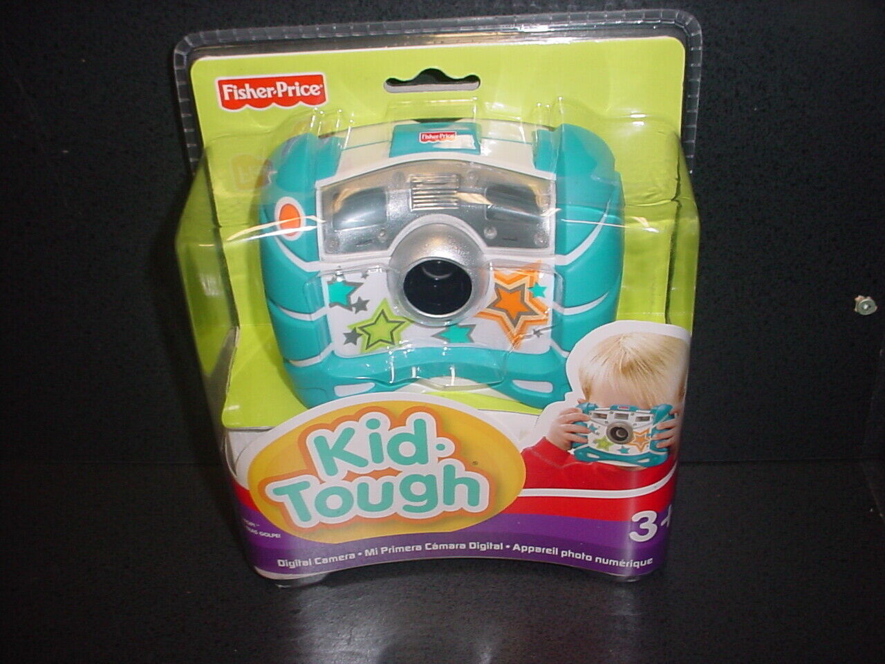 New In Package Fs Fisher-price Kid Tough Digital Camera 2009 Blue & White