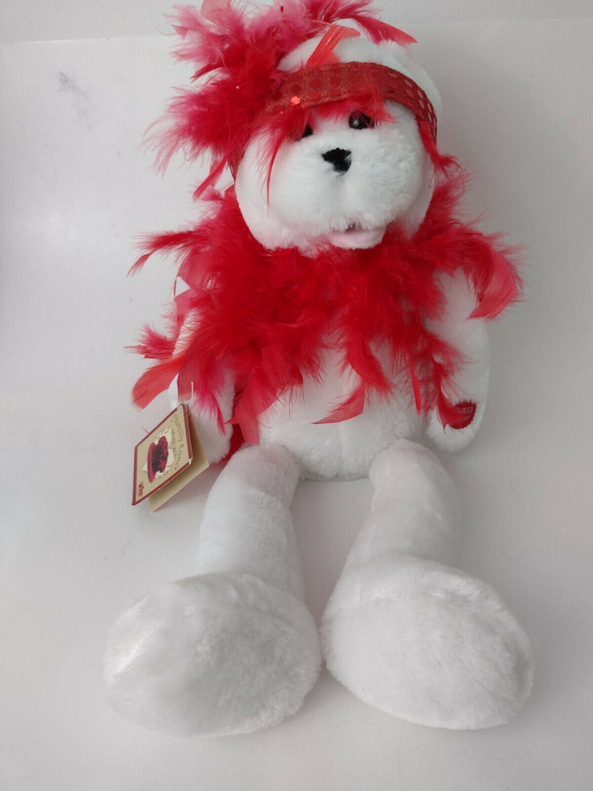 Chantilly Lace Musical Plush Roxie Bear With Red Boa Bear Moves & Sings Toy